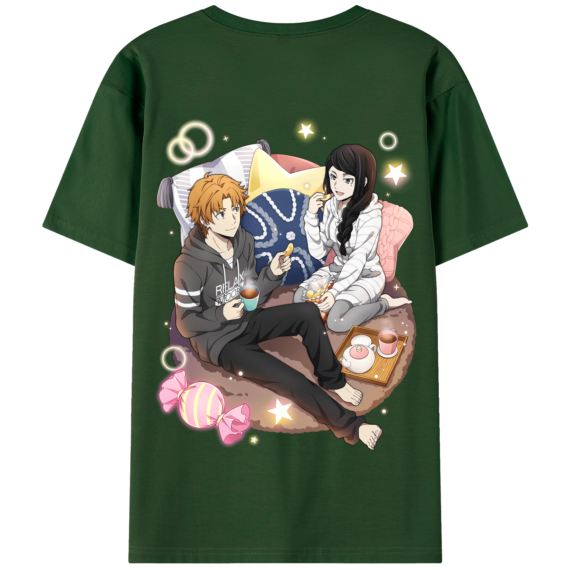 （画像用） 文豪ストレイドッグス Bungo Stray Dogs 綿100％半袖Tシャツ（背面プリント）